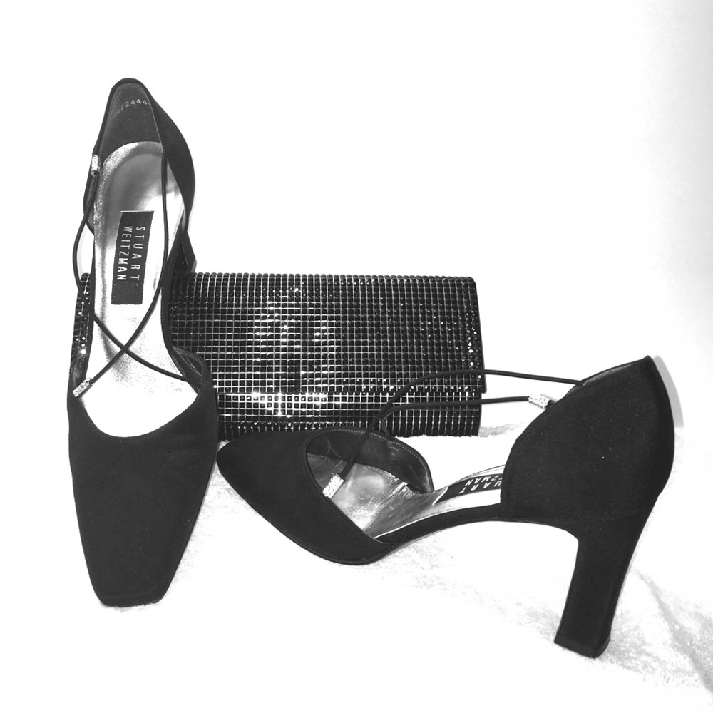 Stewart Weitzman Black Shoes Size 9 Low Heel